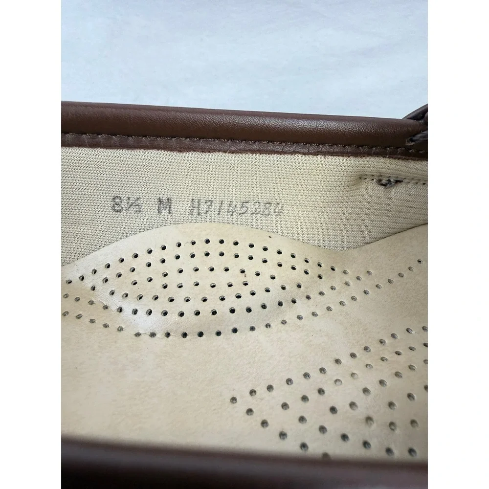 SAS Womens Penny Loafers Brown Leather Tripad Comfort Shoes 8.5 M‎ Made in USA